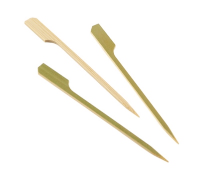 Picture of Bamboo Gun Shaped Paddle Skewers 12cm/4.75"" (100)