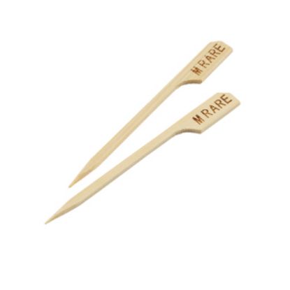Picture of Bamboo Steak Markers 9cm/3.5"" Medium Rare (100pcs)