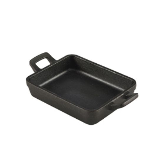Picture of Mini Cast Iron Rectangular Dish 14x11x3cm (6)