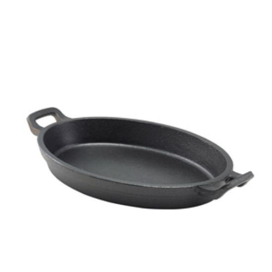 Picture of Cast Iron Oval Eared Dish 24 X 17.3 X 3.4cm (6)