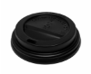 Picture of CPLA Drink Thru Lid For 8oz Cup Black (Pack of 100)