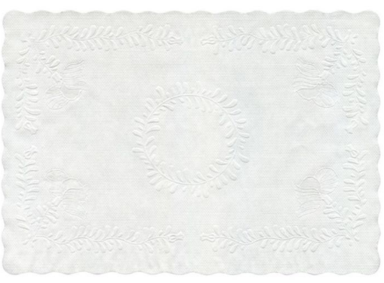 Picture of Embossed Tray Paper White 22x15" (Case of 1000)