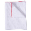 Picture of Jangro White Dishcloth With Red Edge 12x16" (10)