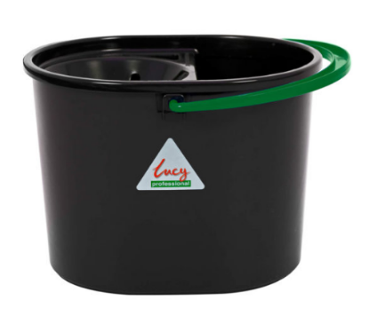 Picture of Oval Recycled Bucket Black With Green Colour Coding