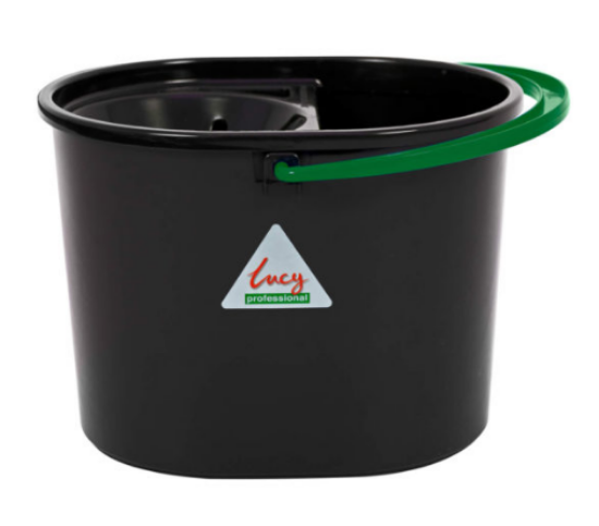 Picture of Oval Recycled Bucket Black With Green Colour Coding
