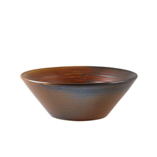 Picture of Terra Porcelain Rustic Copper Conical Bowl 14cm (6)