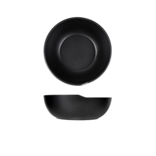 Picture of Black Copenhagen Round Melamine Bowl 20 X 7.5cm (6)