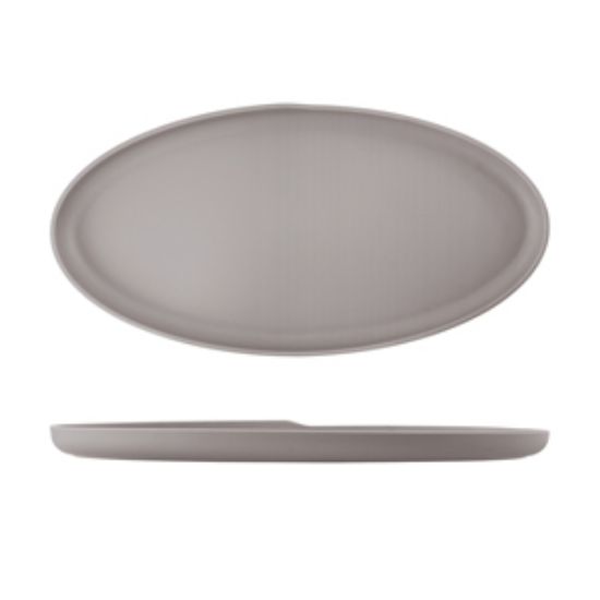 Picture of Sand Brown Copenhagen Oval Melamine Dish 55 X 27.5cm