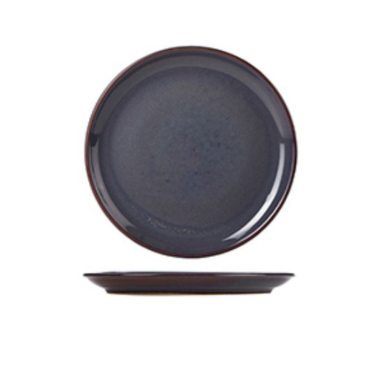 Picture of Terra Stoneware Rustic Blue Coupe Plate 19cm (6)