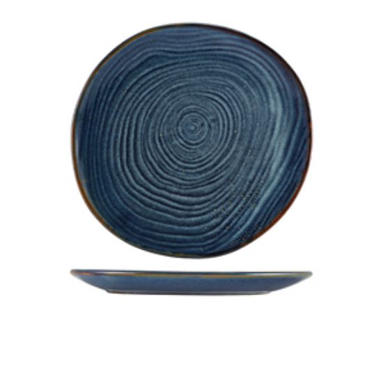 Picture of Terra Porcelain Aqua Blue Organic Plate 28.5cm (6)