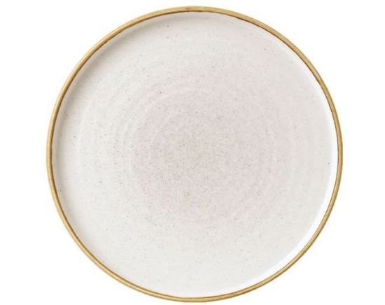Picture of Terra Porcelain Matt Grey Scalloped Coupe Plate 20.3cm (6)