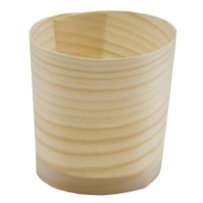 Picture of Genware Disposable Wooden Serving Cups 4.5cm (100pcs)