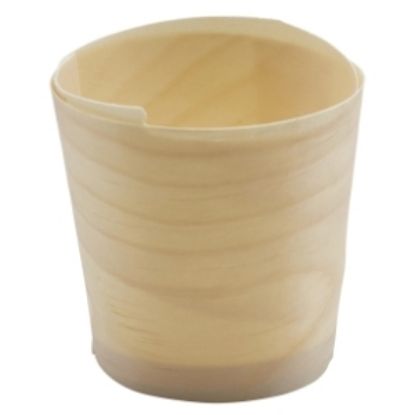 Picture of Genware Disposable Wooden Serving Cups 6cm (100pcs)