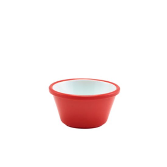 Picture of Two Tone Melamine Ramekin Red And White 59ml/2oz (24)