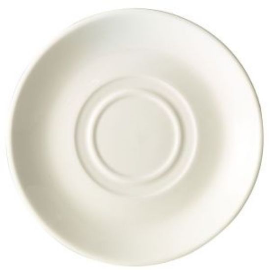 Picture of Genware Fine China Soup Bowl Saucer 16.3cm/6.4 (6)