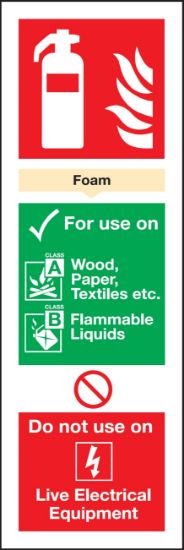 Picture of Foam Extinguisher Sign 300x100 S/A