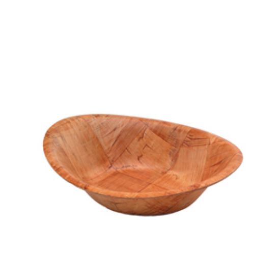 Picture of Oval Woven Wood Bowls 9x7 Singles (12)