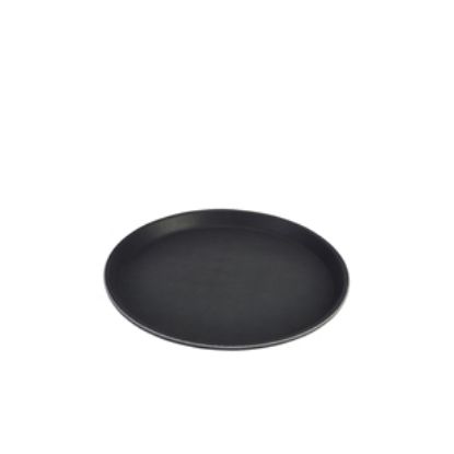 Picture of Gengrip 11"" Round Non-Slip Tray Black  *p