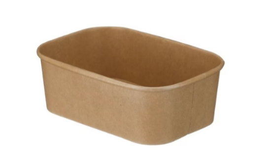 Picture of Go Deli Kraft Brown Rectangular Food Bowl 750ml (Pack Of 50)