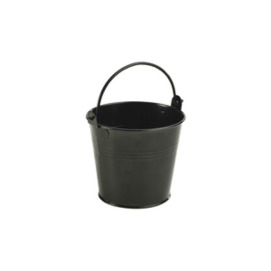 Picture of Galvanised Steel Serving Bucket 10cm Dia Black (12)