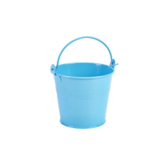 Picture of Galvanised Steel Serving Bucket 10cm Dia Blue (12)