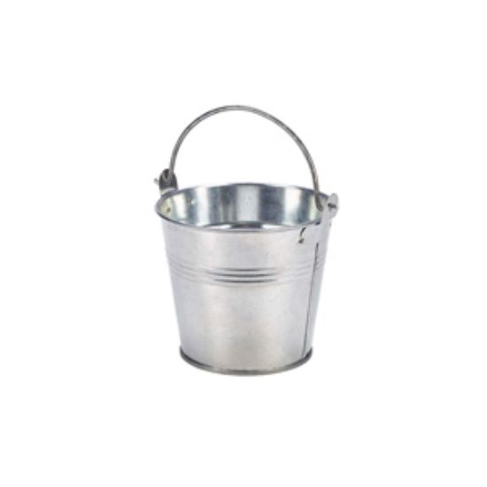 Picture of Galvanised Steel Serving Bucket White 23 X 15 X 7cm (6)