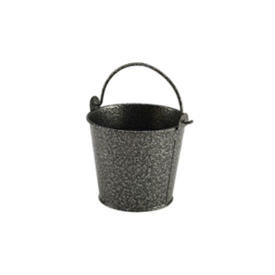 Picture of Galvanised Steel Hammered Serving Bucket 10cm Dia Silver (12)