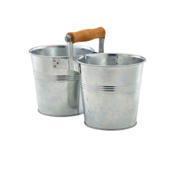 Picture of Galvanised Steel Box GN 1/3 Antique Silver