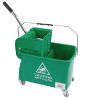 Picture of Microspeedy Flat Mop Bucket And Wringer Green 20ltr