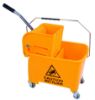 Picture of Microspeedy Flat Mop Bucket And Wringer Yellow 20ltr