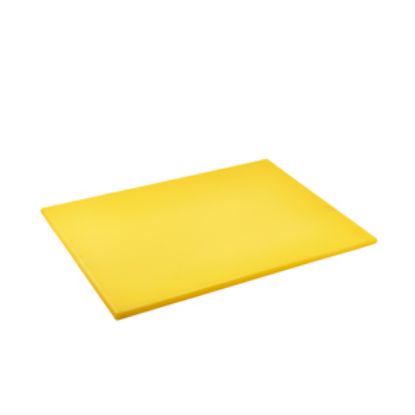 Picture of Genware Yellow High Density Chopping Board 18 X 24 X 0.75""