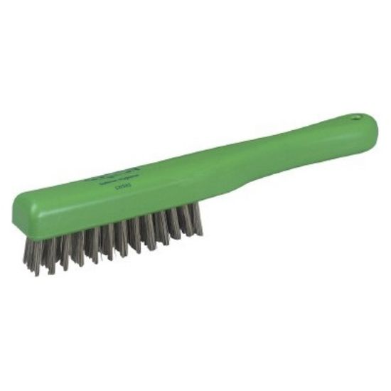 Picture of Stainless Steel Wire Hand Brush Medium 279mm Green