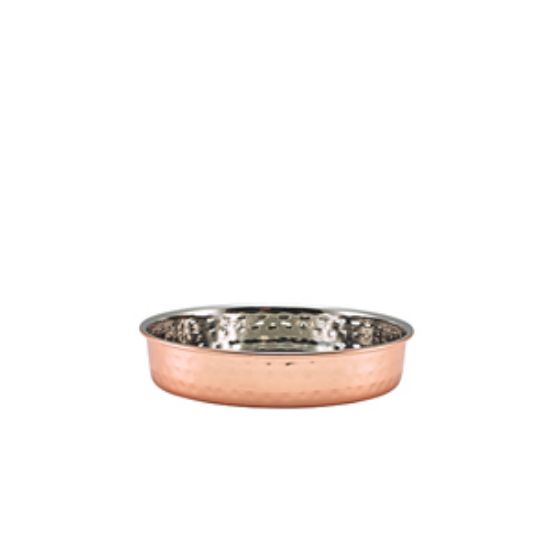 Picture of Genware Hammered Copper Plated Presentation Plate 15cm
