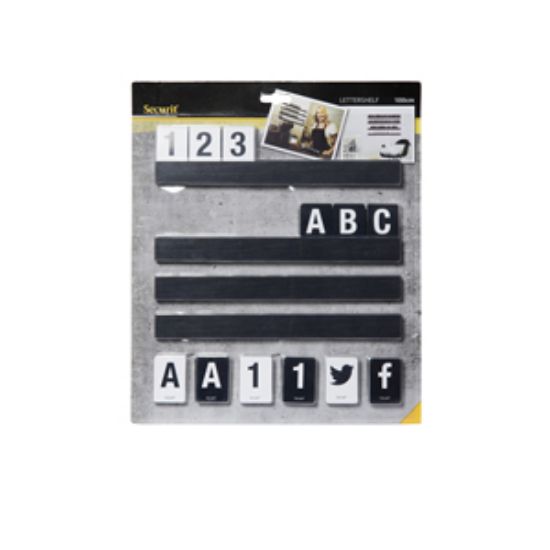 Picture of Letter Shelf 1m Black (Includes 169 Characters)