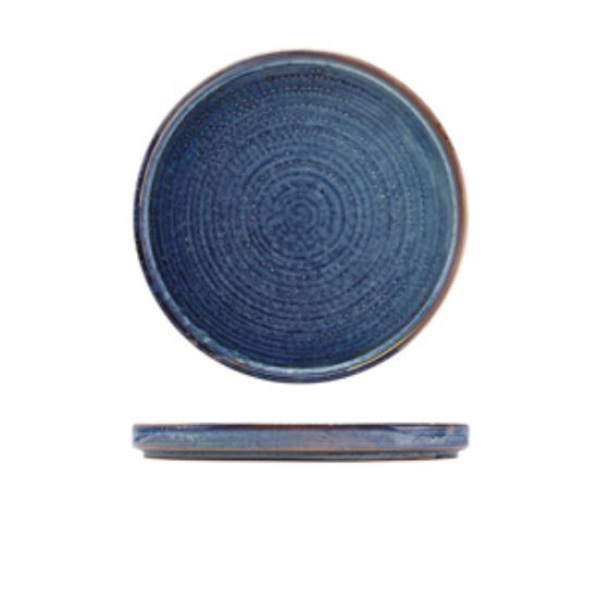 Picture of Terra Porcelain Aqua Blue Low Presentation Plate 21cm (6)