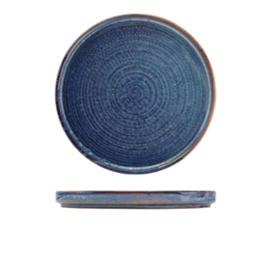 Picture of Terra Porcelain Aqua Blue Low Presentation Plate 25cm (6)