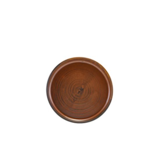 Picture of Terra Porcelain Rustic Copper Low Presentation Plate 14cm (12)