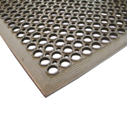 Picture of Black Rubber Kitchen Mat 90 X 150 X 1.4cm