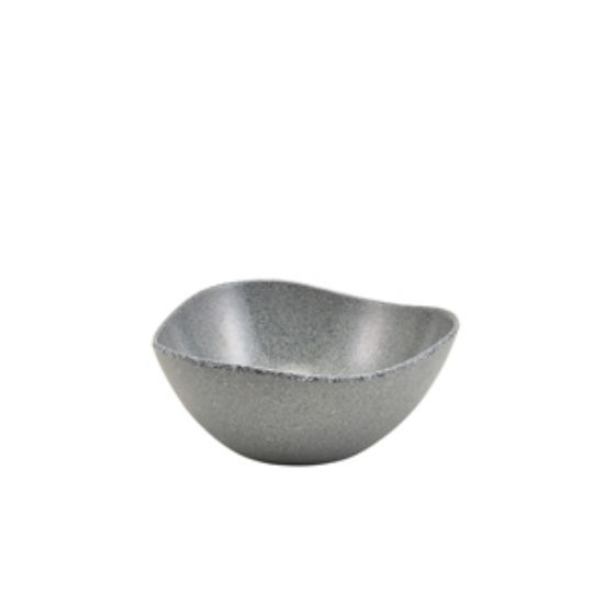 Picture of Grey Granite Melamine Triangular Buffet Bowl 25cm