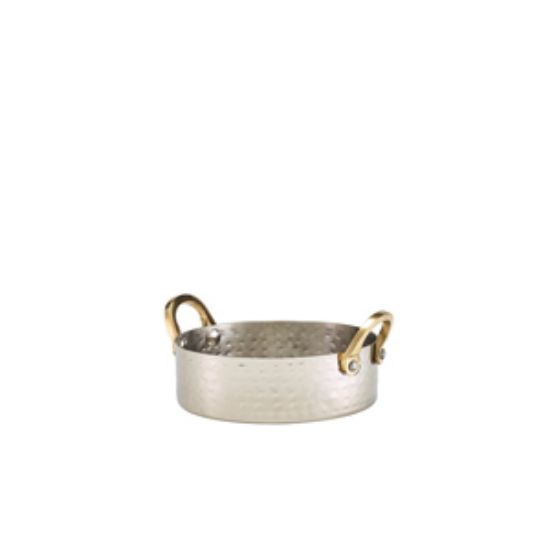 Picture of Mini Hammered Stainless Steel Casserole Dish 12 X 3.5cm (12)