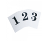 Picture of Table Card Numbers 1-10 Plastic White