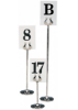 Picture of Table Card Numbers 1-10 Plastic White