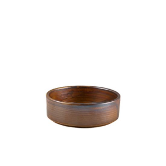 Picture of Terra Porcelain Rustic Copper Presentation Bowl 13cm (6)
