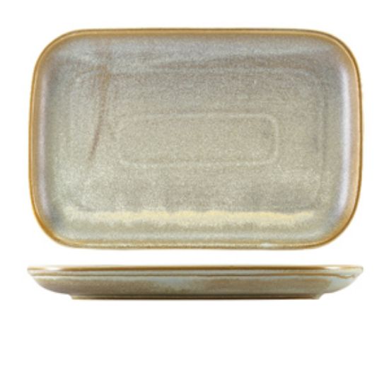 Picture of Terra Porcelain Matt Grey Rectangular Plate 34.5 X 23.5cm (6)