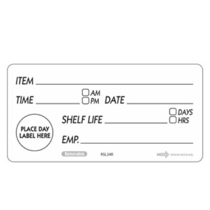 Picture of 50 X 100mm Removable Shelf Life Label (500)