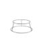 Picture of Genware Silver Anti-Slip Round Buffet Riser 10cm
