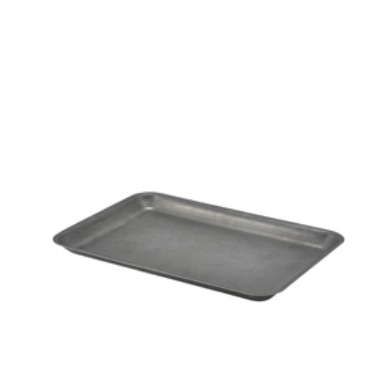 Picture of Genware Silver Anti-Slip Round Buffet Riser 18cm