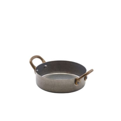 Picture of Genware Vintage Steel Mini Casserole Dish 12.25 X 3.5cm (6)