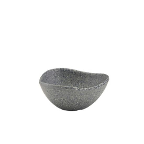 Picture of Genware Black Vintage Steel Coupe Plate 20cm