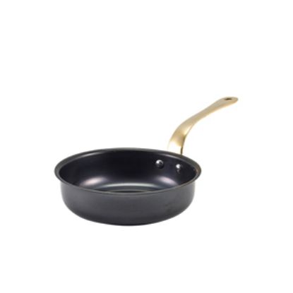 Picture of Genware Black Vintage Steel Mini Fry Pan 13.5 X 3.75cm (6)